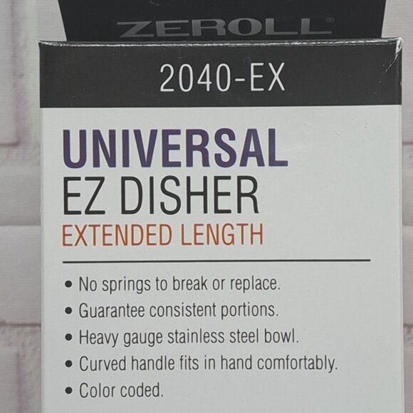 Zeroll Universal EZ Disher Extended Length 2040-EX Sealed New In Box - Picture 2 of 6